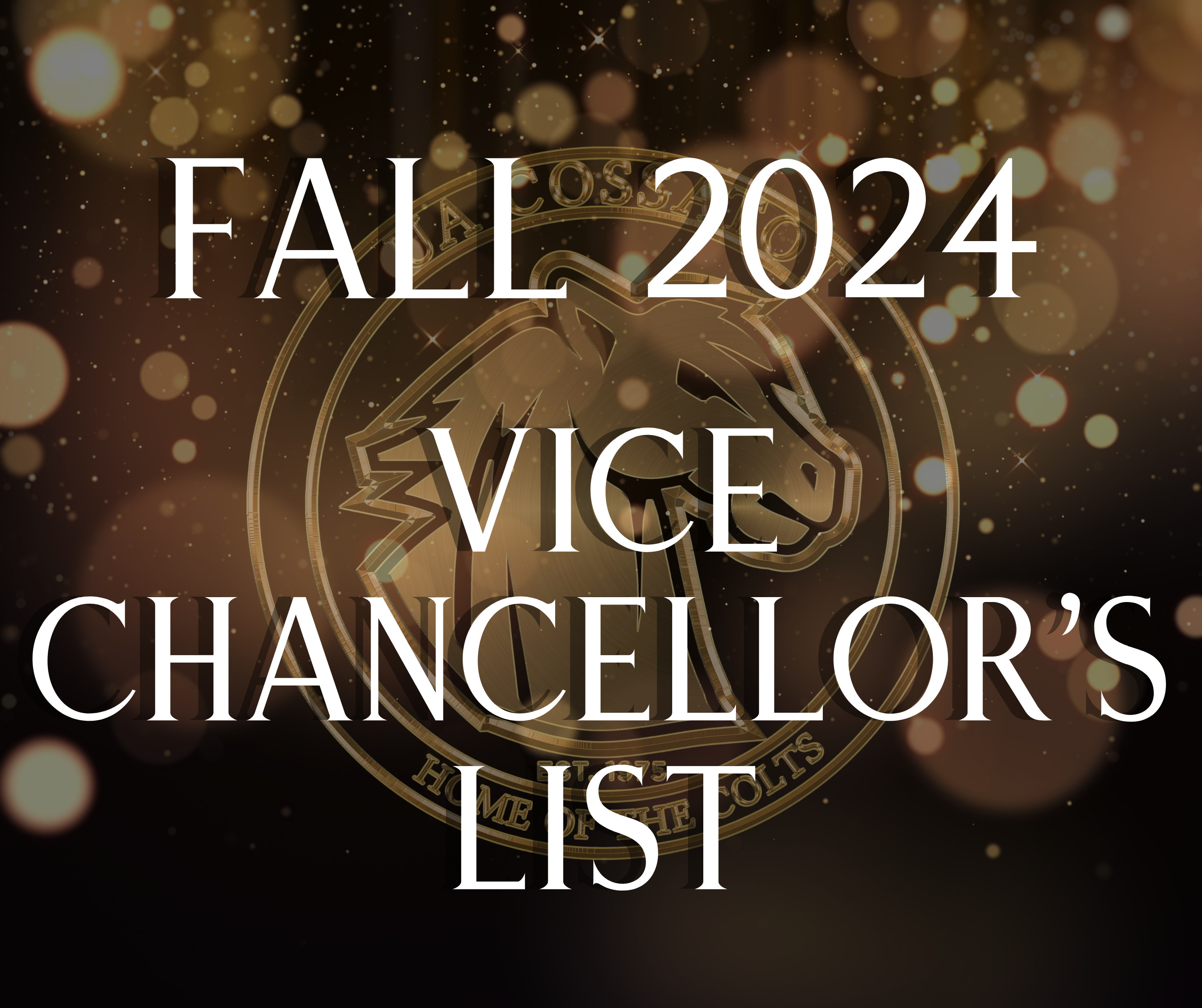 Fall 2024 Vice Chancellors List